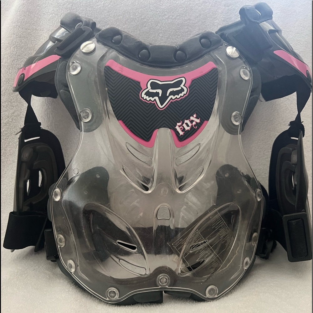 Girls fox riding chest protector